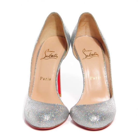 CHRISTIAN LOUBOUTIN Mini Glitter Helmour 100 Pumps - Picture 2 of 9
